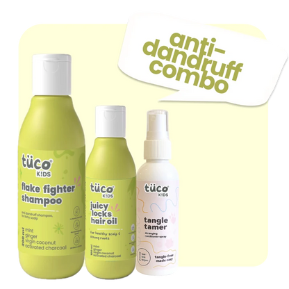 Anti-Dandruff Regimen: Shampoo + Hair Oil + Detangler Spray