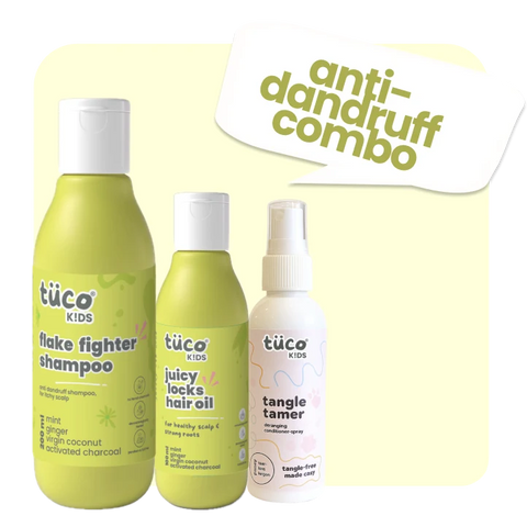 Anti-Dandruff Regimen: Shampoo + Hair Oil + Detangler Spray