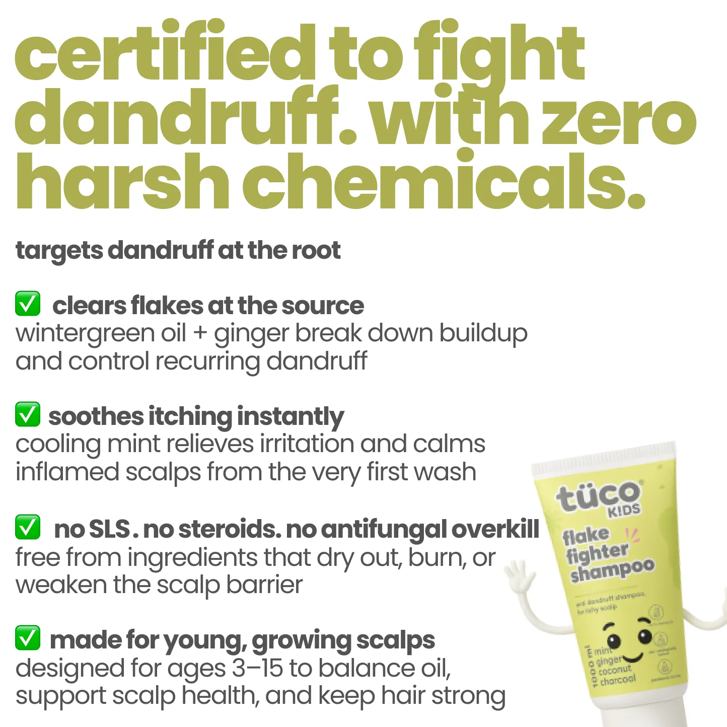 Flake Fighter Anti Dandruff Shampoo.