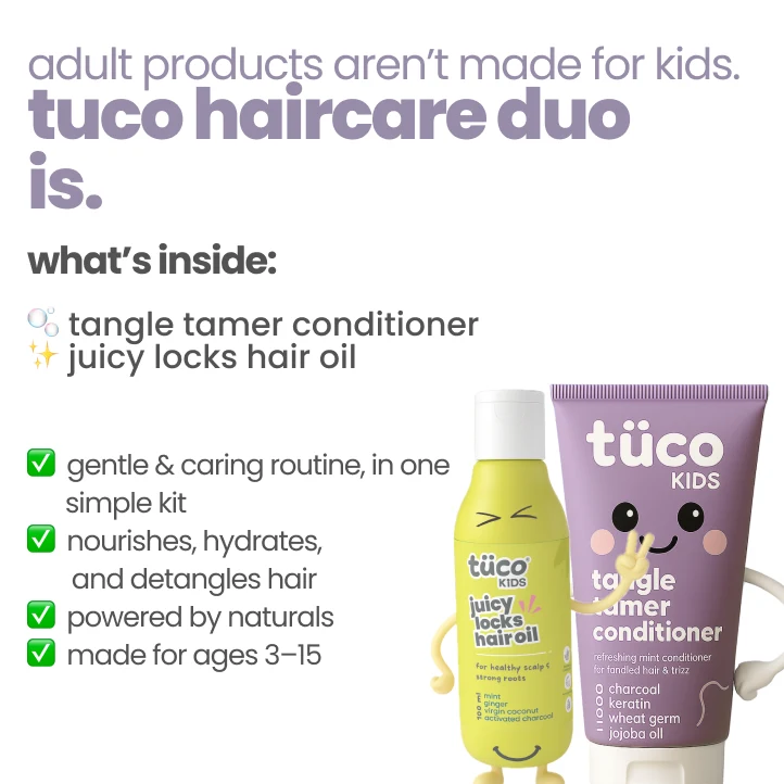 Haircare Duo: Juicy Locks Hair Oil + Tangle Tamer Conditioner