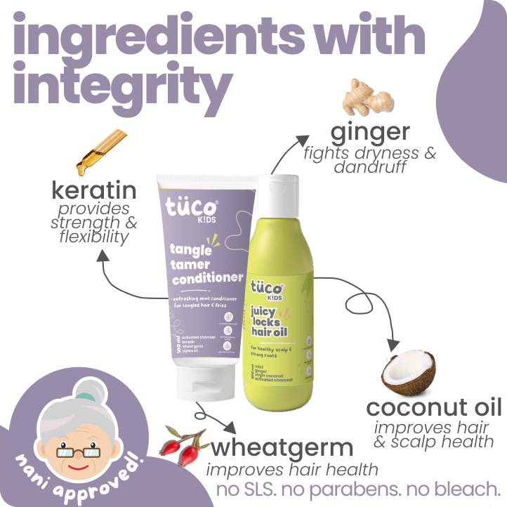 Haircare Duo: Juicy Locks Hair Oil + Tangle Tamer Conditioner