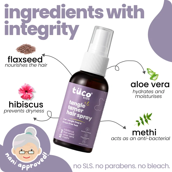 Natural Hair Detangler Spray For Kids! (50ml)