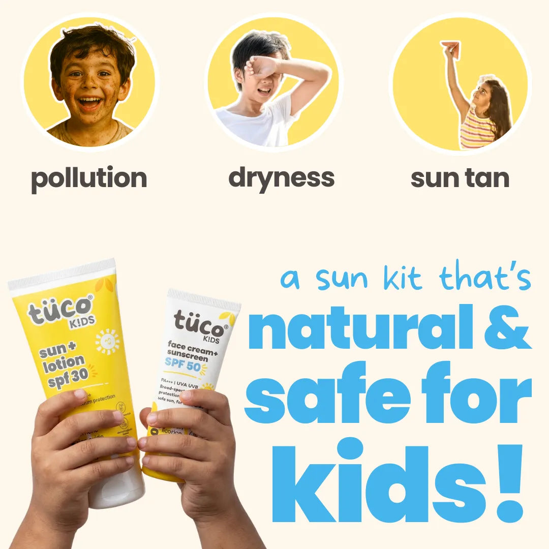 Complete Sun Protection Kit : Sun Lotion + Sunscreen (SPF 50)