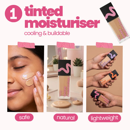 Caramel (Dark Shade) Face Tint & Pink Nail Glam Kit
