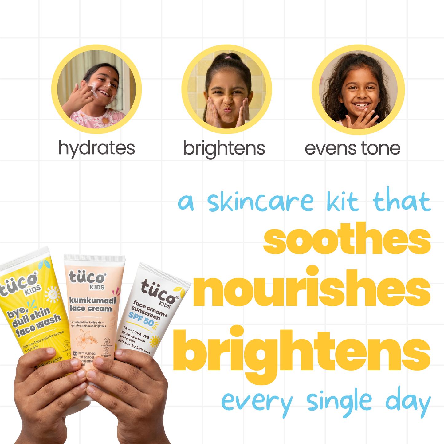 Dull Face Glow Kit for kids - SPF 50