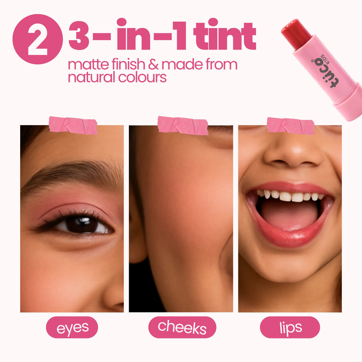 Caramel (Dark Shade) Face Tint & Pink Nail Glam Kit