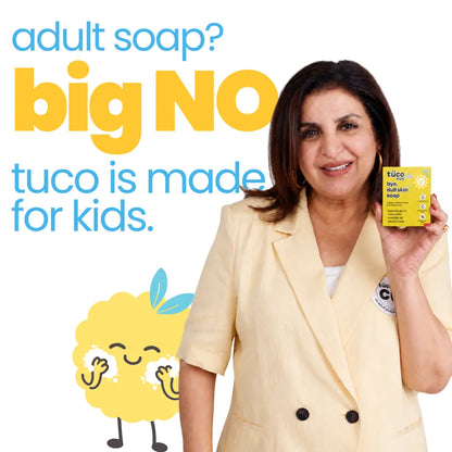 Bye, Dull Skin Kids Soap with Turmeric Pack of 3