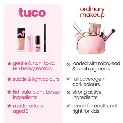 Caramel (Dark Shade) Face Tint & Pink Nail Glam Kit