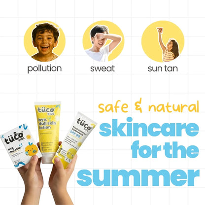 Tuco Kids 3-in-1 Dull Skin Kit — Face Wash, Cream & SPF 50 Sunscreen | Tuco Kids