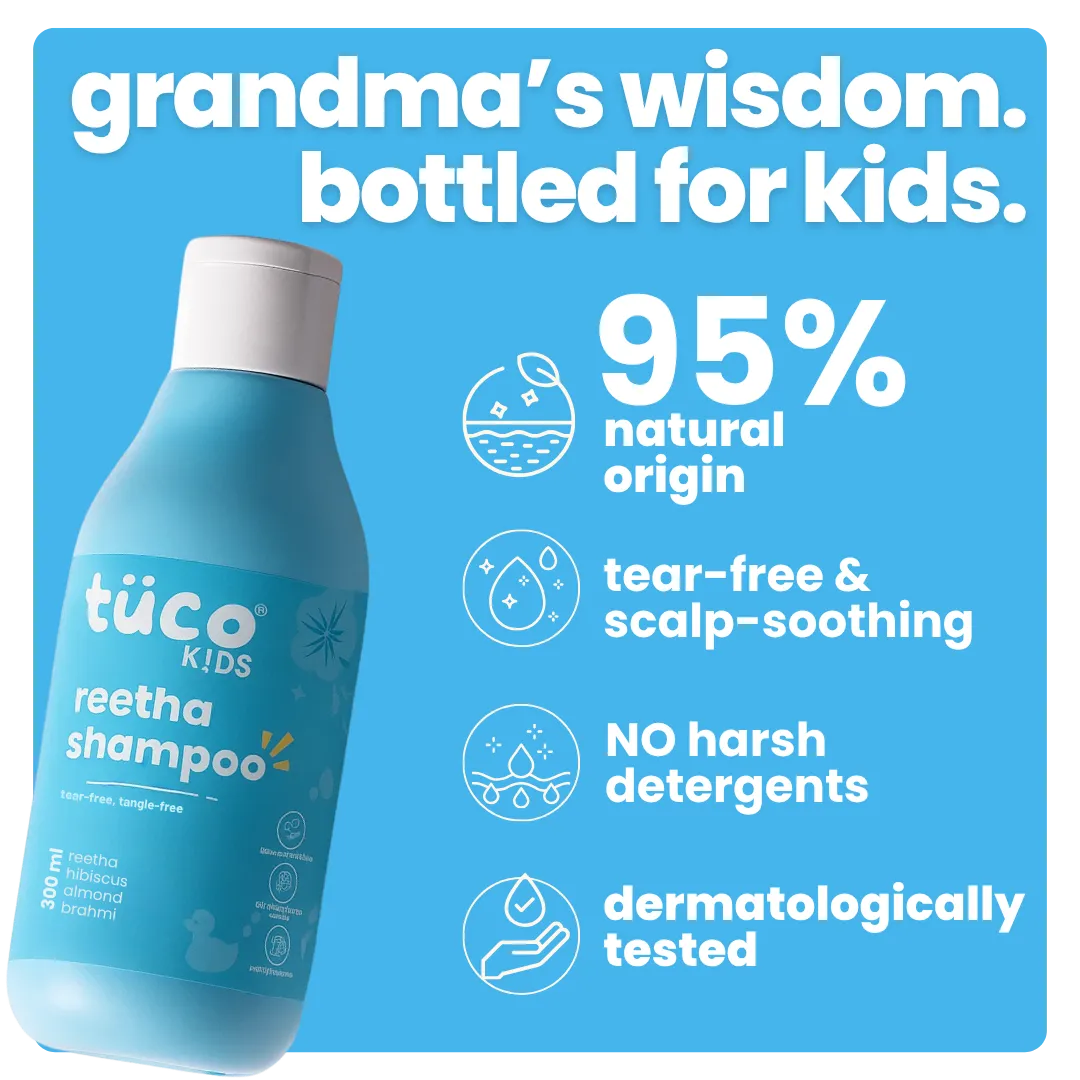 Tuco Kids Mild Sulphate-Free Natural Shampoo Hibiscus Reetha