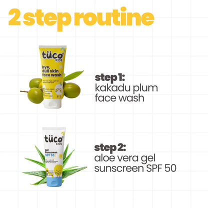 Sun Care Kit: Dull Skin Facewash + Gel Sunscreen SPF 50