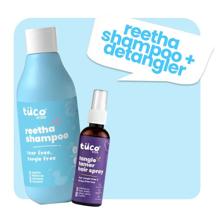 Haircare Duo: Reetha Shampoo + Detangler Spray