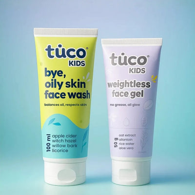 Non-greasy face Wash + Face Gel Combo