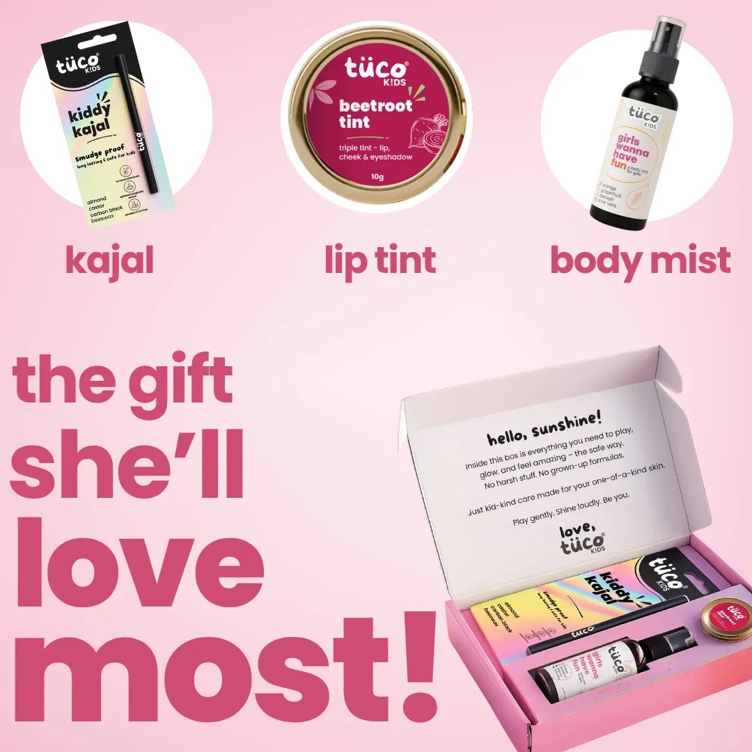 Glam Girl Kit: Beetroot Triple Tint + Fresh Body Mist + Kiddy Kajal
