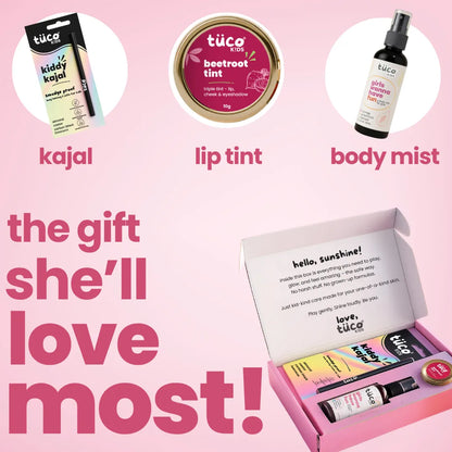 Glam Girl Kit: Beetroot Triple Tint + Fresh Body Mist + Kiddy Kajal