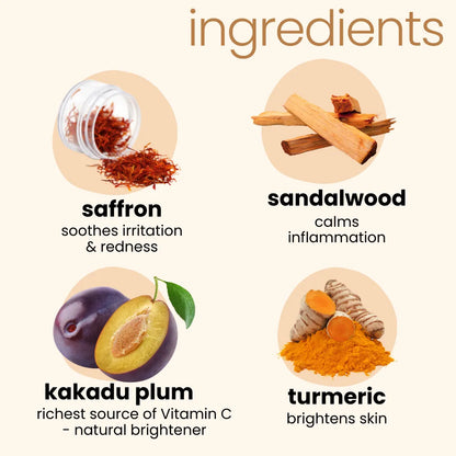 Kumkumadi Glow Kit: Dull Skin Face Wash + Kumkumadi Face Cream