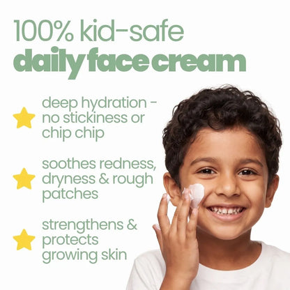 Oat Face Cream for Kids – daily face cream benefits: hydration, soothes dryness, protects growing skin | Tuco Kids