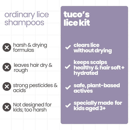 Lice Fighter Combo: Lice Shampoo 100ml + Hair Oil 100ml + Conditioner 100g