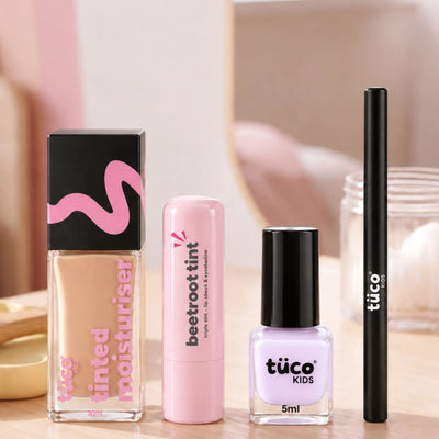 Caramel Face Tint & Purple Nail Glam Kit