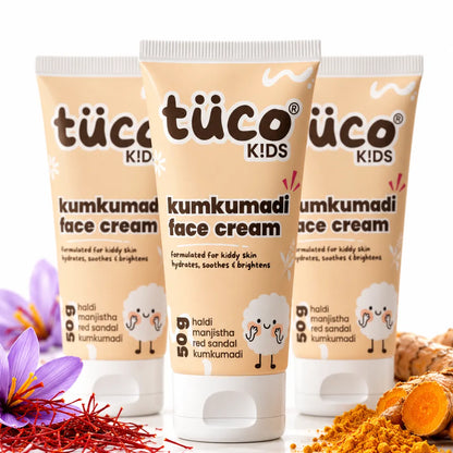 Kumkumadi Face Cream for Kids 50g, Pack of 3 | Tuco Kids