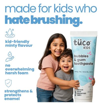 bubbles & gum toothpaste (pack of 1).