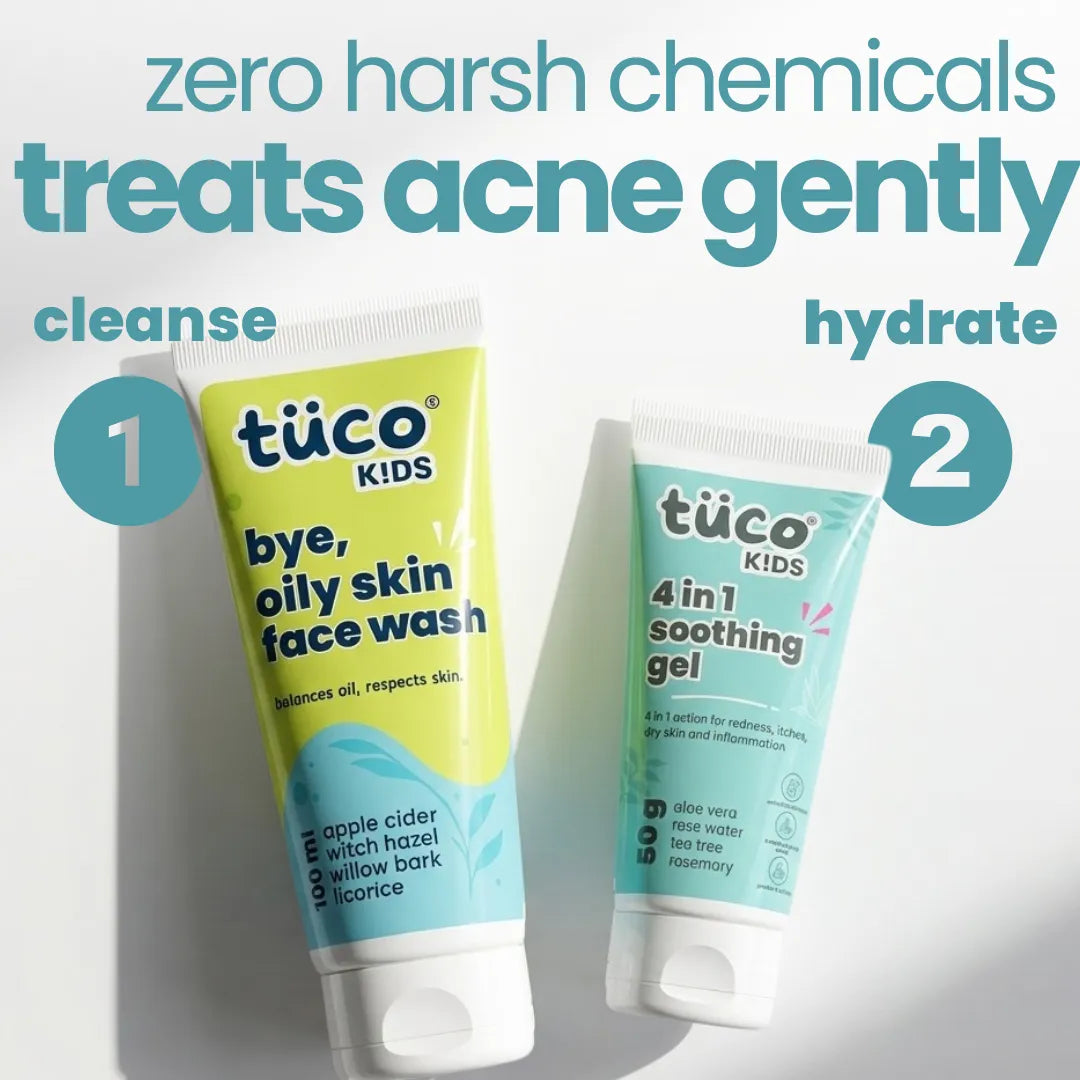Teen Acne Kit: Acne Face Gel + Oily Skin Face Wash