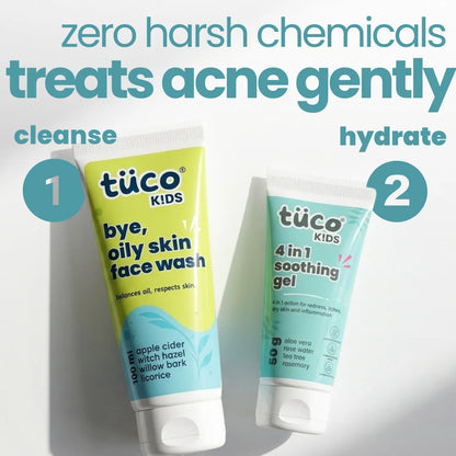 Teen Acne Kit: Acne Face Gel + Oily Skin Face Wash
