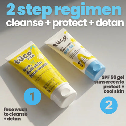 Sun Care Kit: Dull Skin Facewash + Gel Sunscreen SPF 50