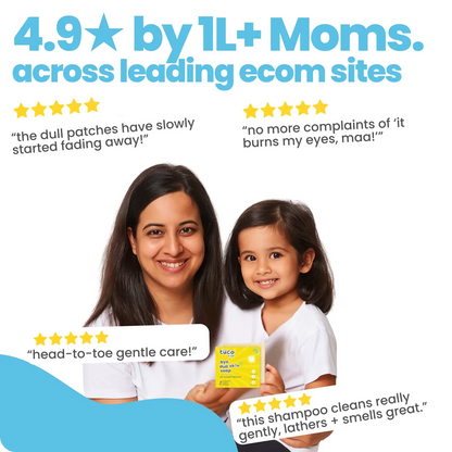5 lakh moms trust Tuco Kids Bathtime Essentials Kit - 4.9 stars across leading ecom sites