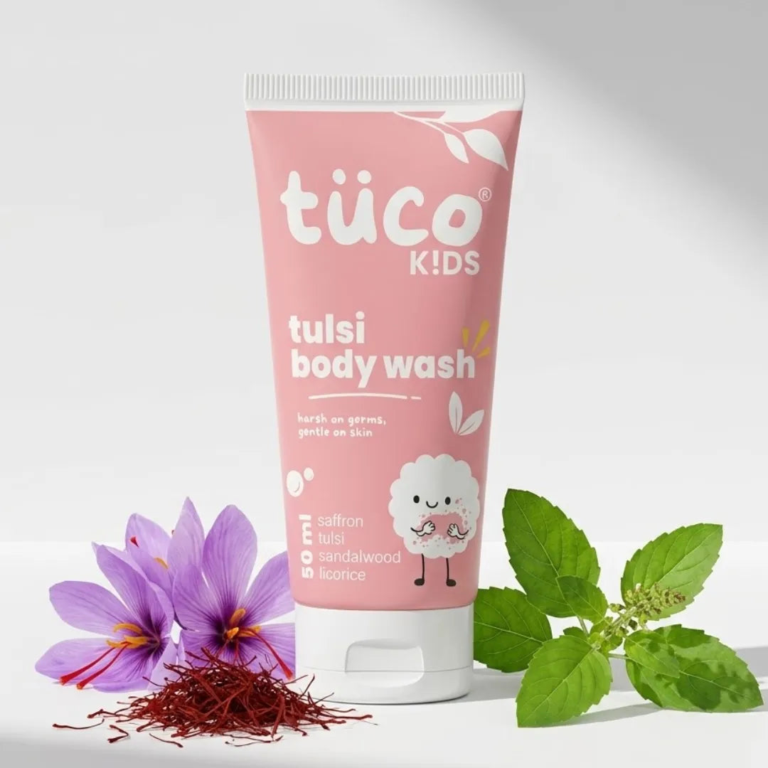 Tulsi Shower Gel For Kids - (50 ml) — natural kids skincare | Tuco Kids