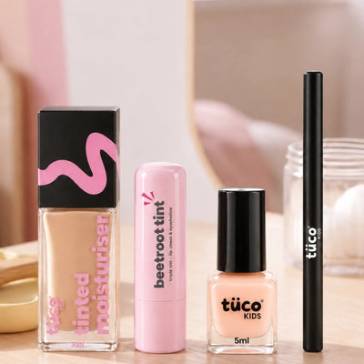 Caramel Face Tint & Peach Nail Glam Kit