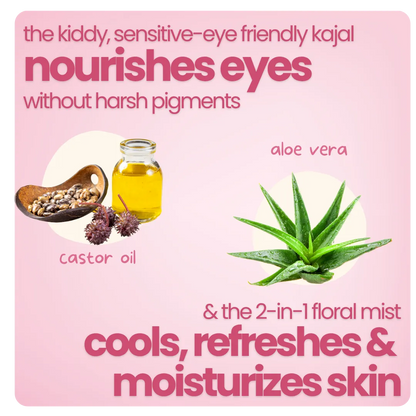 Glam Girl Kit: Beetroot Triple Tint + Fresh Body Mist + Kiddy Kajal