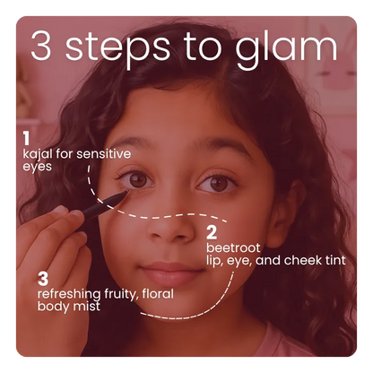 Glam Girl Kit: Beetroot Triple Tint + Fresh Body Mist + Kiddy Kajal