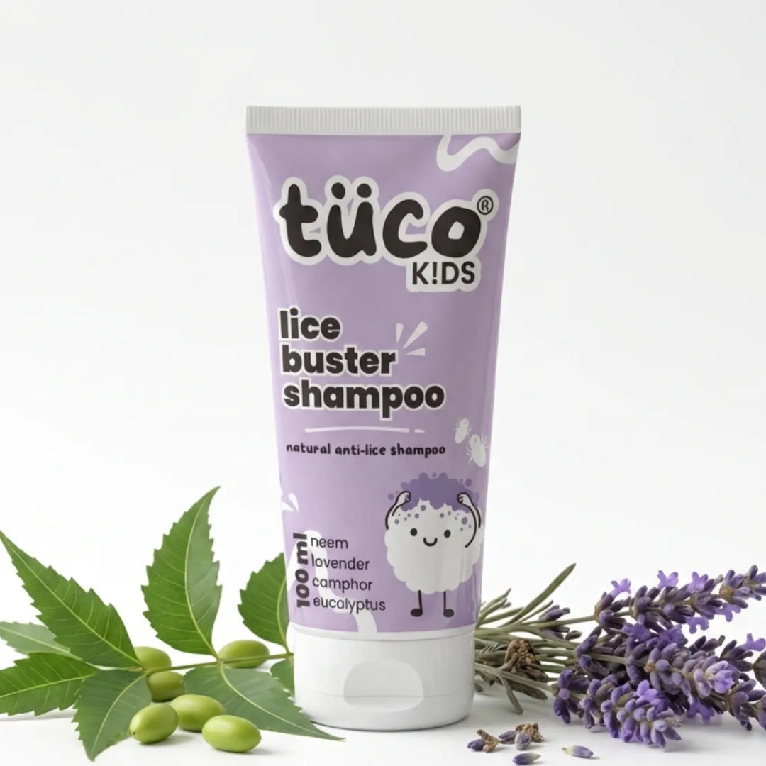 Tuco Kids lice shampoo for kids 100ml with neem, lavender, camphor and eucalyptus - natural anti-lice treatment