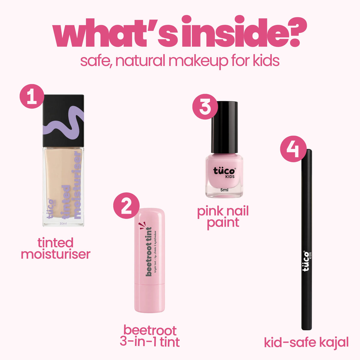 Vanilla (Light Shade) Face Tint & Pink Nail Glam Kit