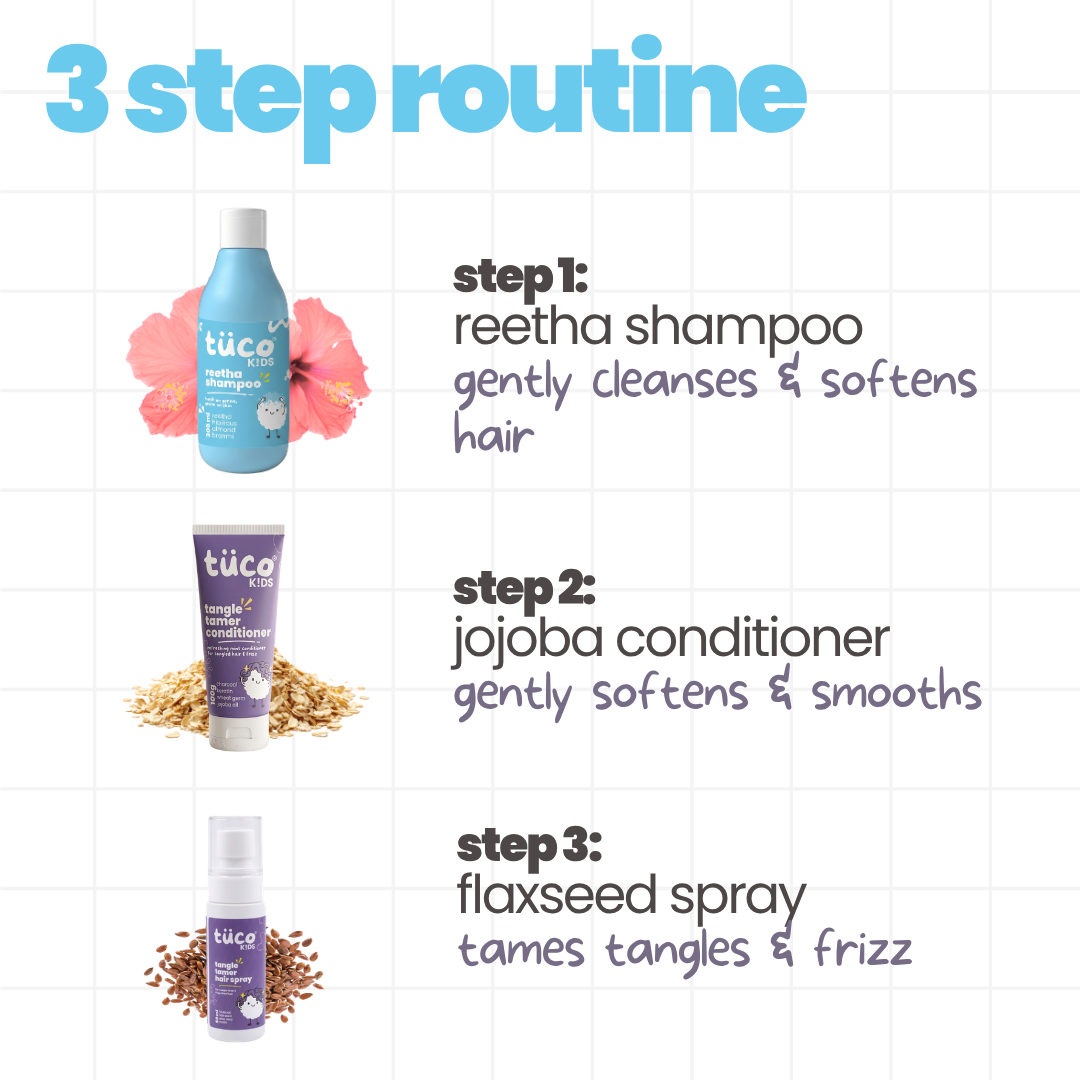 Haircare Kit: Shampoo + Conditioner + Detangler Spray