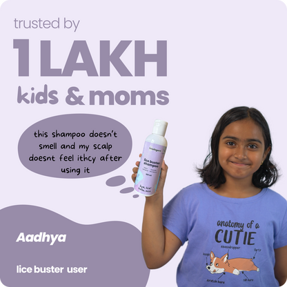 Say goodbye to lice and itchy scalps with Tuco Kids Lice Buster Shampoo, crafted for kids aged 3–15. Infused with natural Camphor, Neem, Tea Tree Oil, and Lavender, it fights lice, soothes irritation, and keeps hair soft and manageable. Free from SLS, Parabens, and Phthalates, and packaged in 100% recycled plastic, it’s eco-friendly, PETA Certified cruelty-free, and perfect for delicate scalps!
