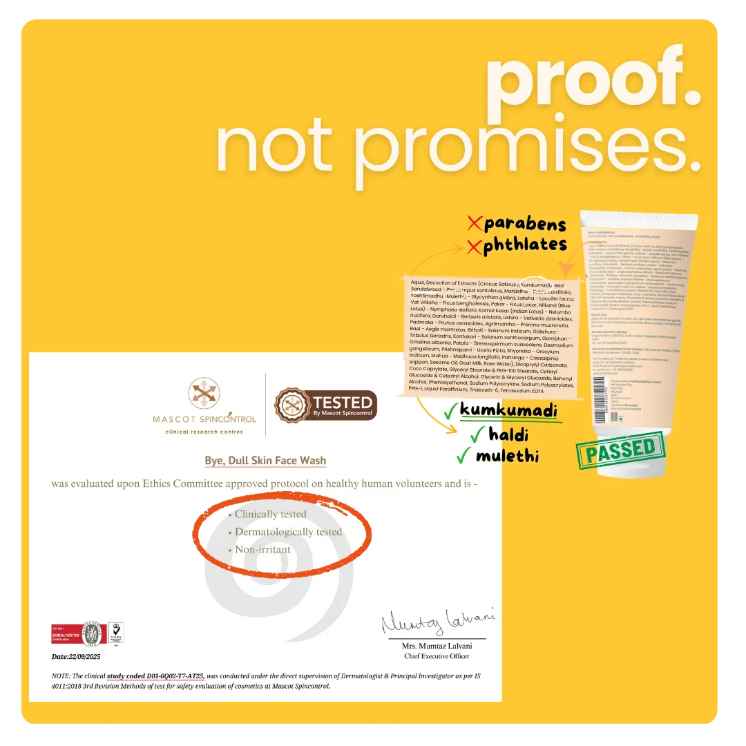 Kumkumadi Glow Kit: Dull Skin Face Wash + Kumkumadi Face Cream