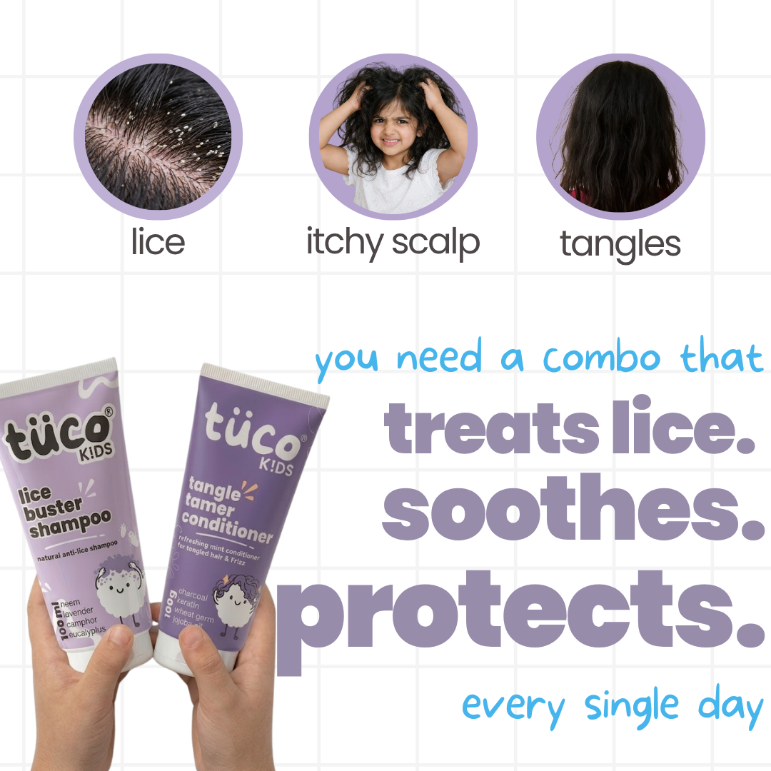 Natural Lice Shampoo + hair conditioner for kids