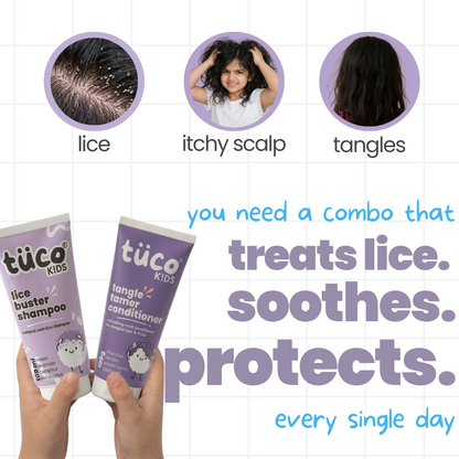 Natural Lice Shampoo + hair conditioner for kids