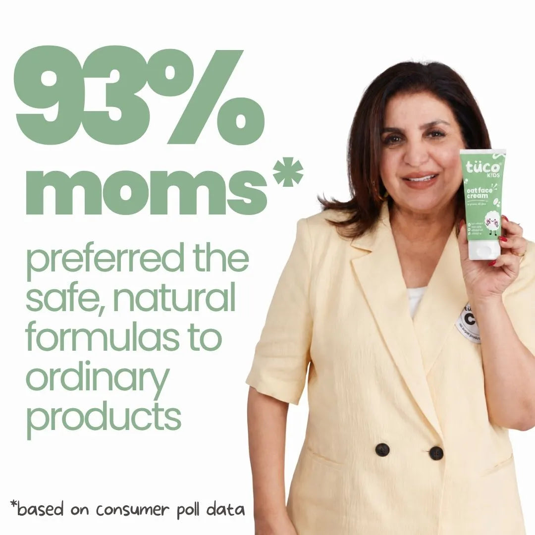 93% moms preferred Tuco Kids Oat Face Cream – consumer poll | Tuco Kids