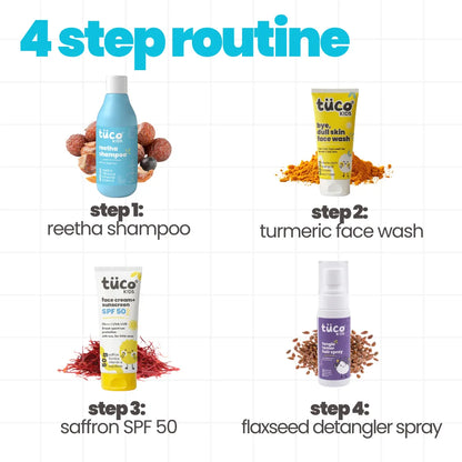Dermatologist-tested natural routine for kids