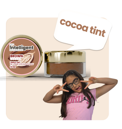 Worried about harsh makeup for your child’s delicate skin? Discover Tuco Intelligent Cocoa Triple Tint, a 100% natural, multi-purpose tint for kids aged 3+. Enriched with Cocoa Extract for vibrant color, and Shea Butter and Alkanet Root to hydrate and nourish, it’s gentle, chemical-free, and perfect for everyday use. Safe, fun, and easy-to-apply!







