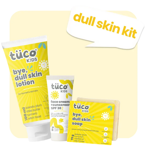 Dull Skin Kit for Kids: Dull Skin Lotion + Dull Skin Soap + Sunscream SPF 30