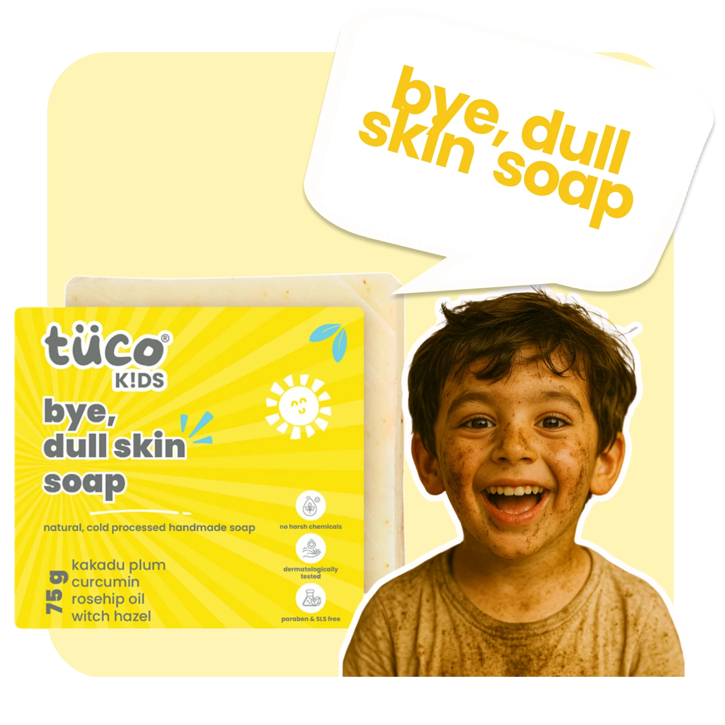 bye, dull skin handmade soap.