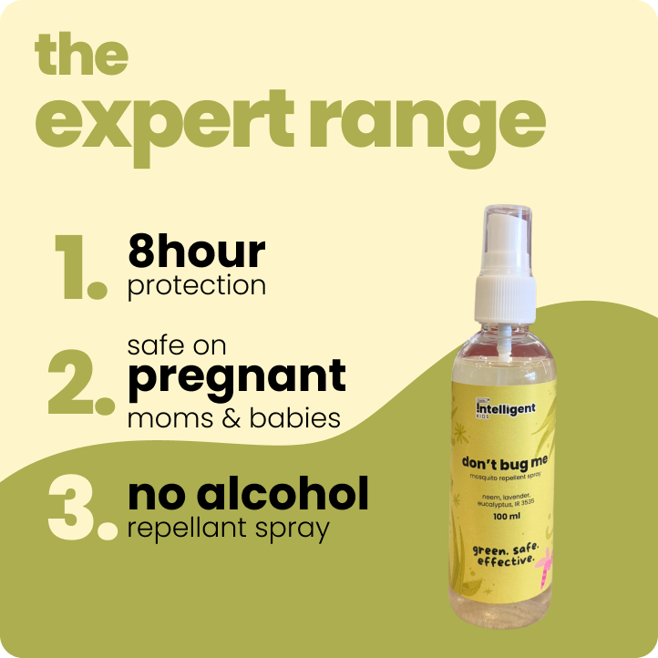 Protect your child from mosquitoes with Tuco Kids Don’t Bug Me Mosquito Repellent Spray! Made with natural essential oils like Citronella, Eucalyptus, Peppermint, and Lemongrass, it offers powerful, long-lasting protection. Safe, gentle, and free from SLS, Parabens, and Phthalates, this spray is perfect for active kids. Simply spray on clothes or skin and enjoy worry-free outdoor adventures!







