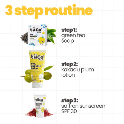Dermatologist-tested natural routine for kids