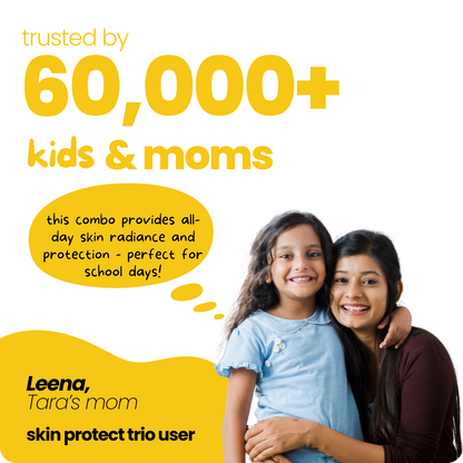 The Tuco Dull Skin Care Gift Pack is a 2-in-1 soap and lotion set crafted for kids aged 3+. Enriched with Turmeric and Shea Butter, it nourishes and revives dull skin, leaving it soft and glowing. Safe, gentle, and free from harsh chemicals, this cruelty-free duo is perfect for your little one’s sensitive skin!







