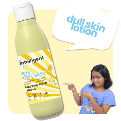 TuCo Intelligent Kids Lotion is a natural skincare solution for kids aged 3 and up. Crafted with Kakadu Plum for brightening, Shea Butter for deep hydration, and Turmeric to even out skin tone, this lotion reduces dark spots and leaves skin soft, smooth, and healthy. Free from harmful chemicals, cruelty-free, and packaged in eco-friendly, 100% recycled plastic, it's the perfect choice for gentle and effective skincare.