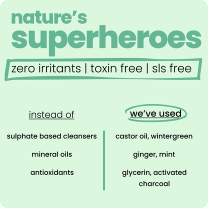 Tuco Intelligent Kids' Anti-Dandruff Shampoo features a powerful blend of activated charcoal, mint, and ginger for effective scalp care. This gentle formula refreshes the scalp and eliminates dandruff causing impurities. This SLS, paraben, and sulphate-free formula gently cleanses and soothes the scalp, promoting a healthier hair environment.